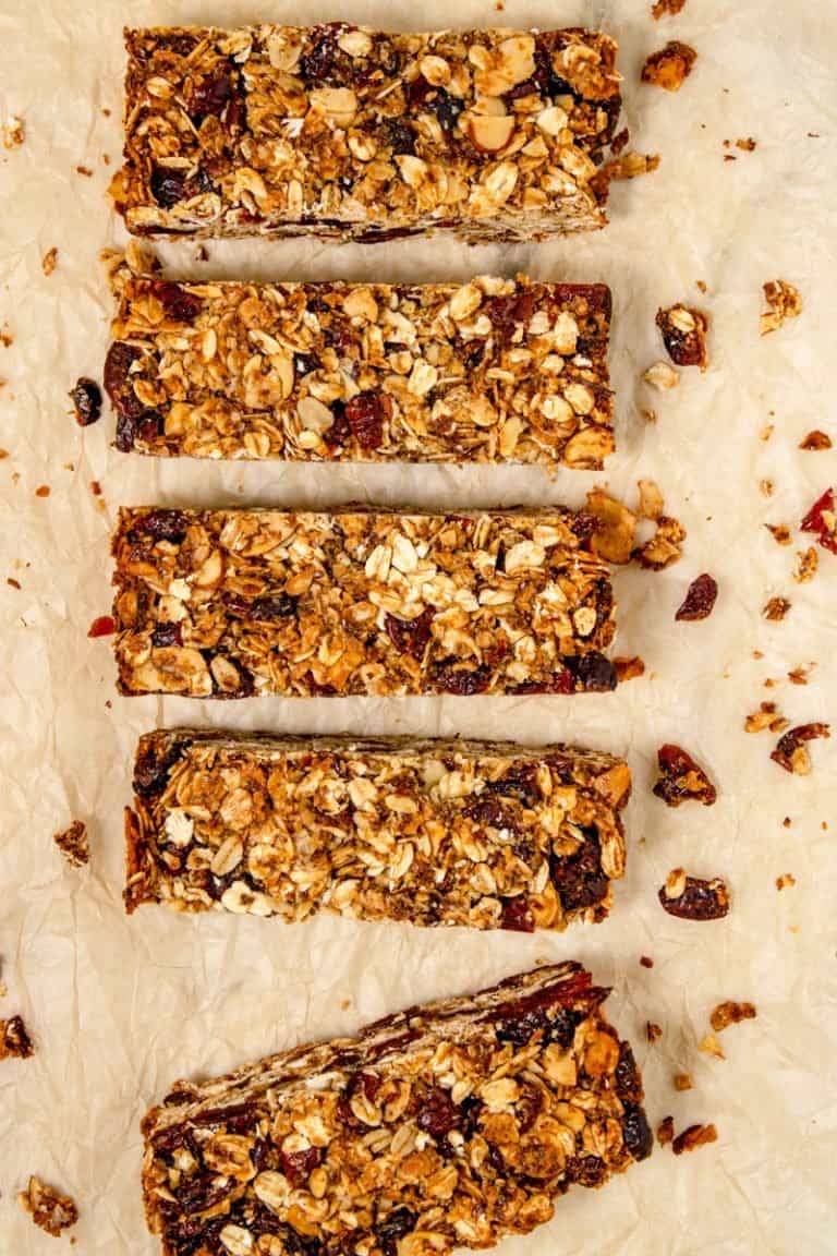Cranberry Homemade Granola Bars Recipe