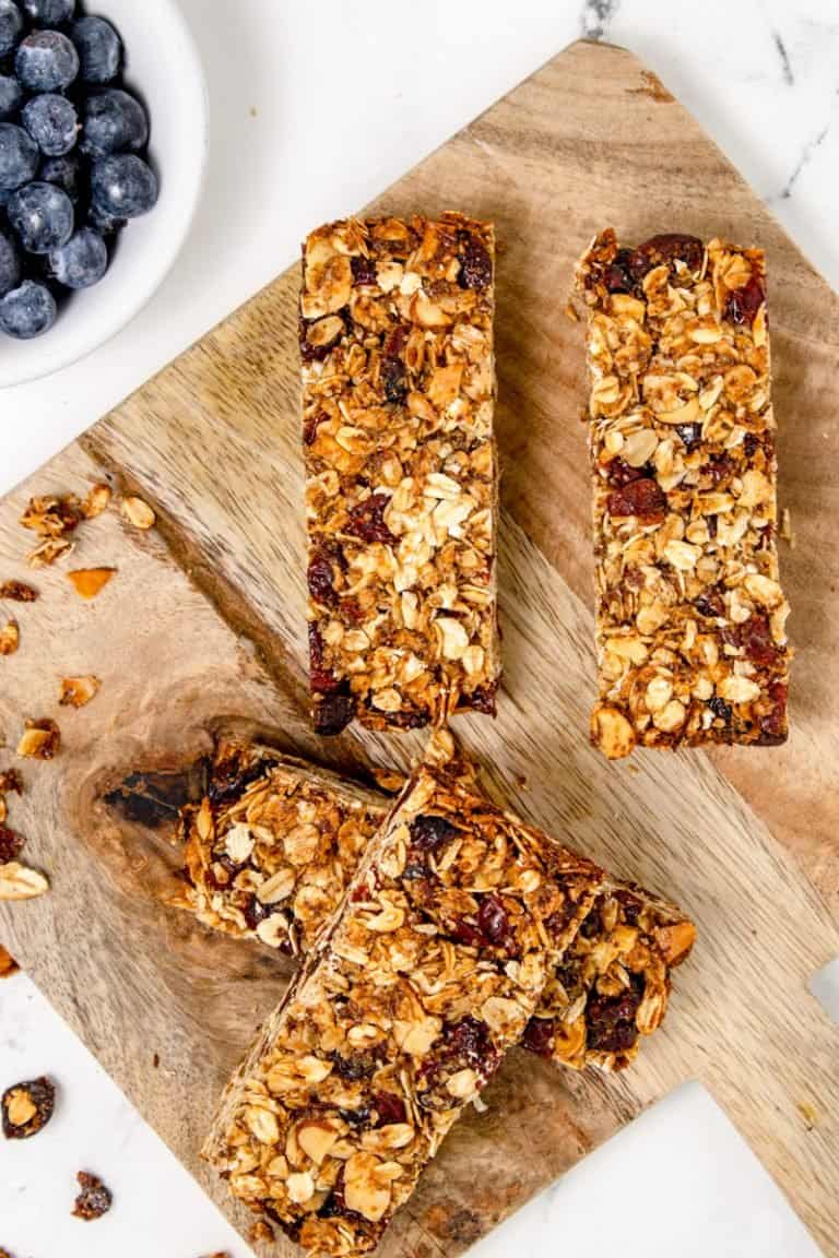 Cranberry Homemade Granola Bars Recipe