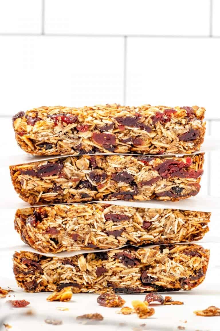 Cranberry Homemade Granola Bars Recipe