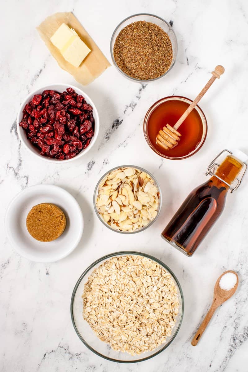 cranberry granola bars ingredients