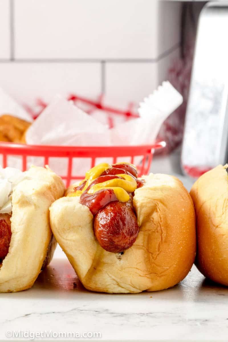 air fryer hot dogs