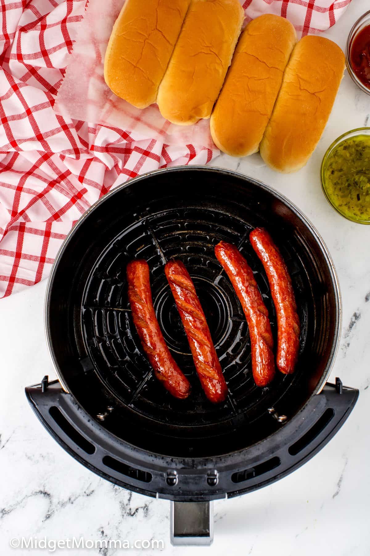 Air Fryer Hot Dogs How to Cook Hot Dogs in the Air Fryer