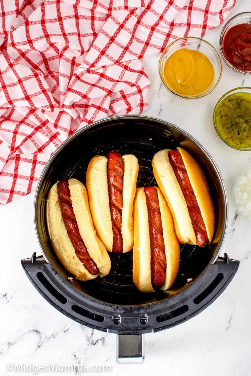 Air Fryer Hot Dogs How to Cook Hot Dogs in the Air Fryer