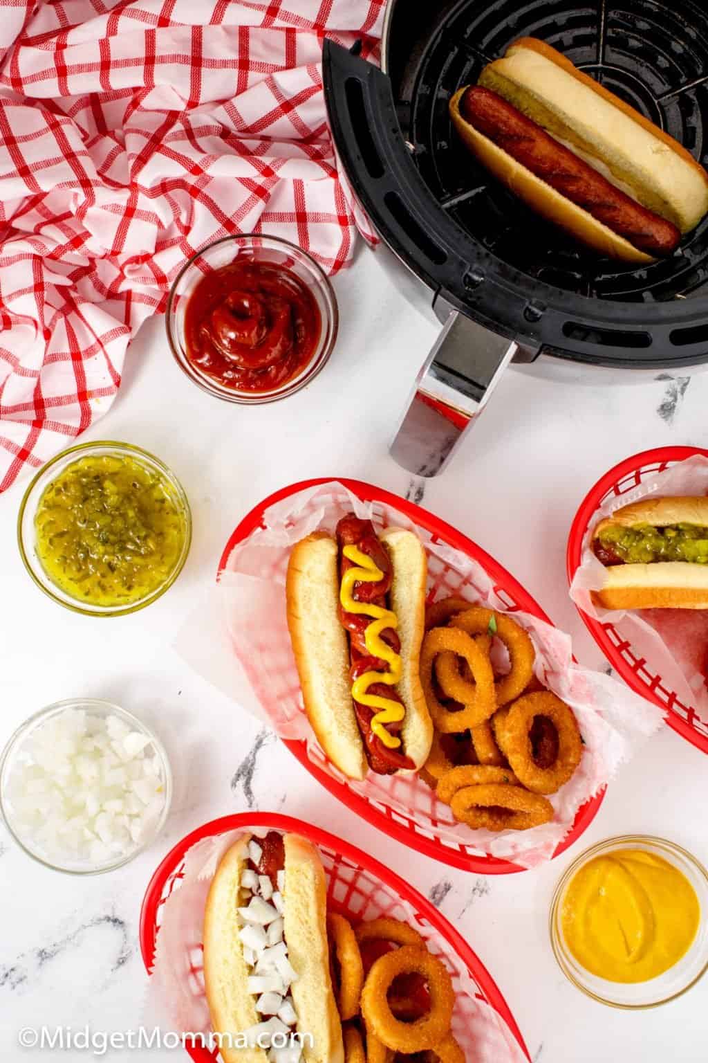 Air Fryer Hot Dogs How to Cook Hot Dogs in the Air Fryer