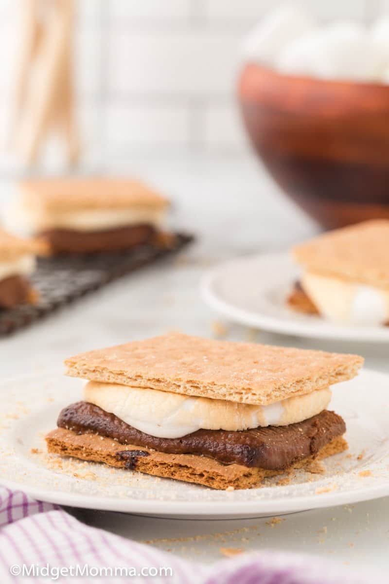 Air Fried S'more on a plate