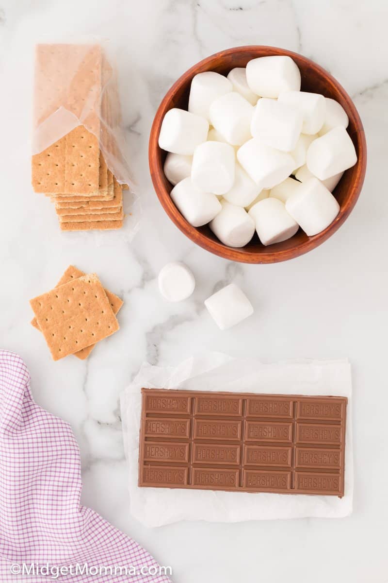 Air Fried S'mores ingredients