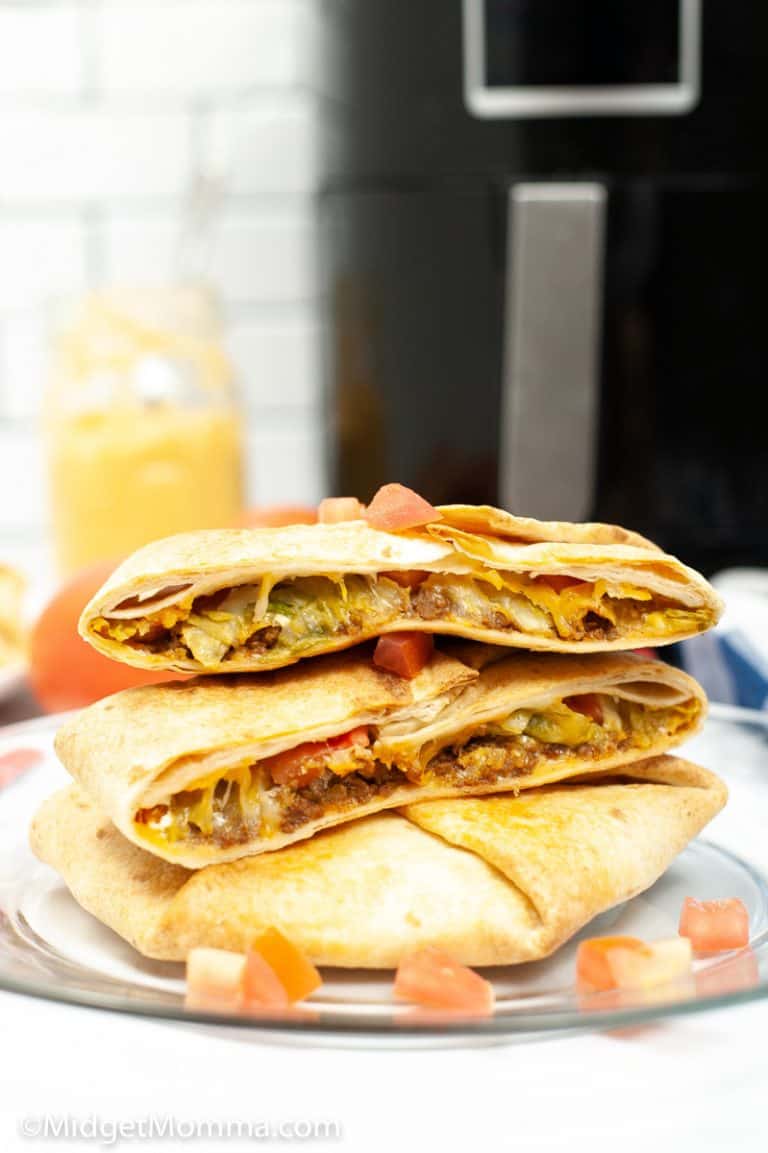 Air Fryer Taco Bell Copycat Crunchwrap Supreme • MidgetMomma