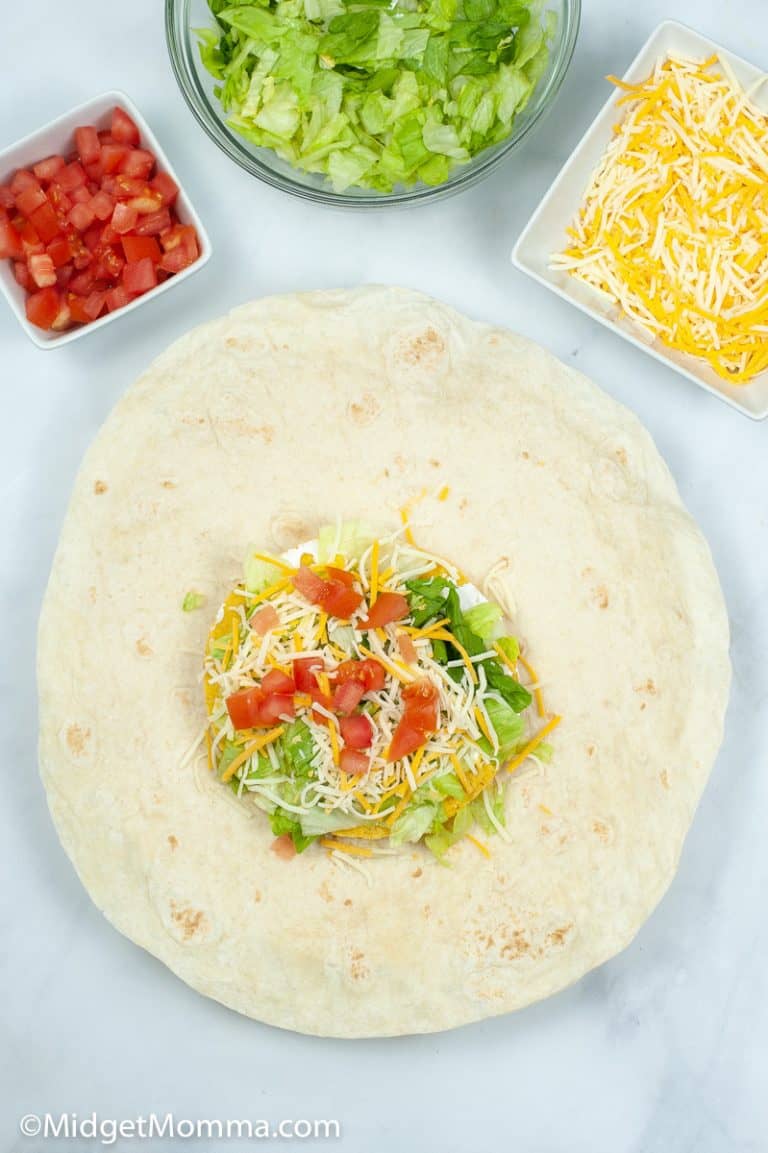 Air Fryer Taco Bell Copycat Crunchwrap Supreme • MidgetMomma