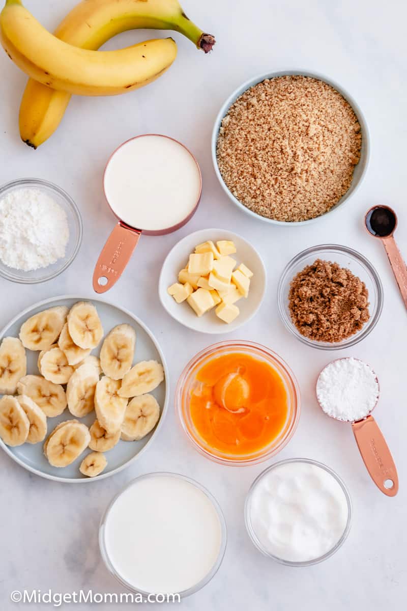 banana cream pie with graham cracker crust ingredients