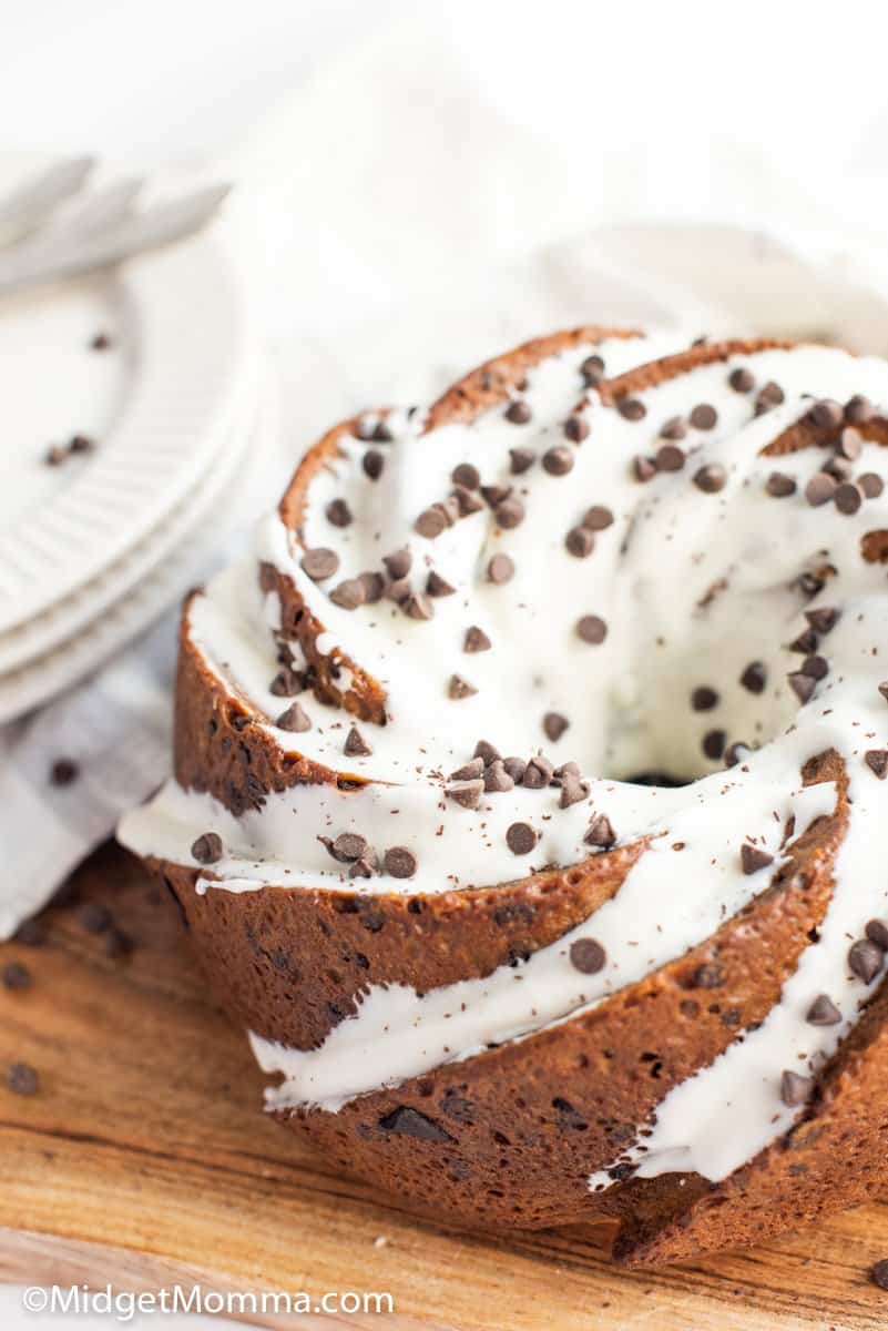 pumpkin cake with chocolate chips
