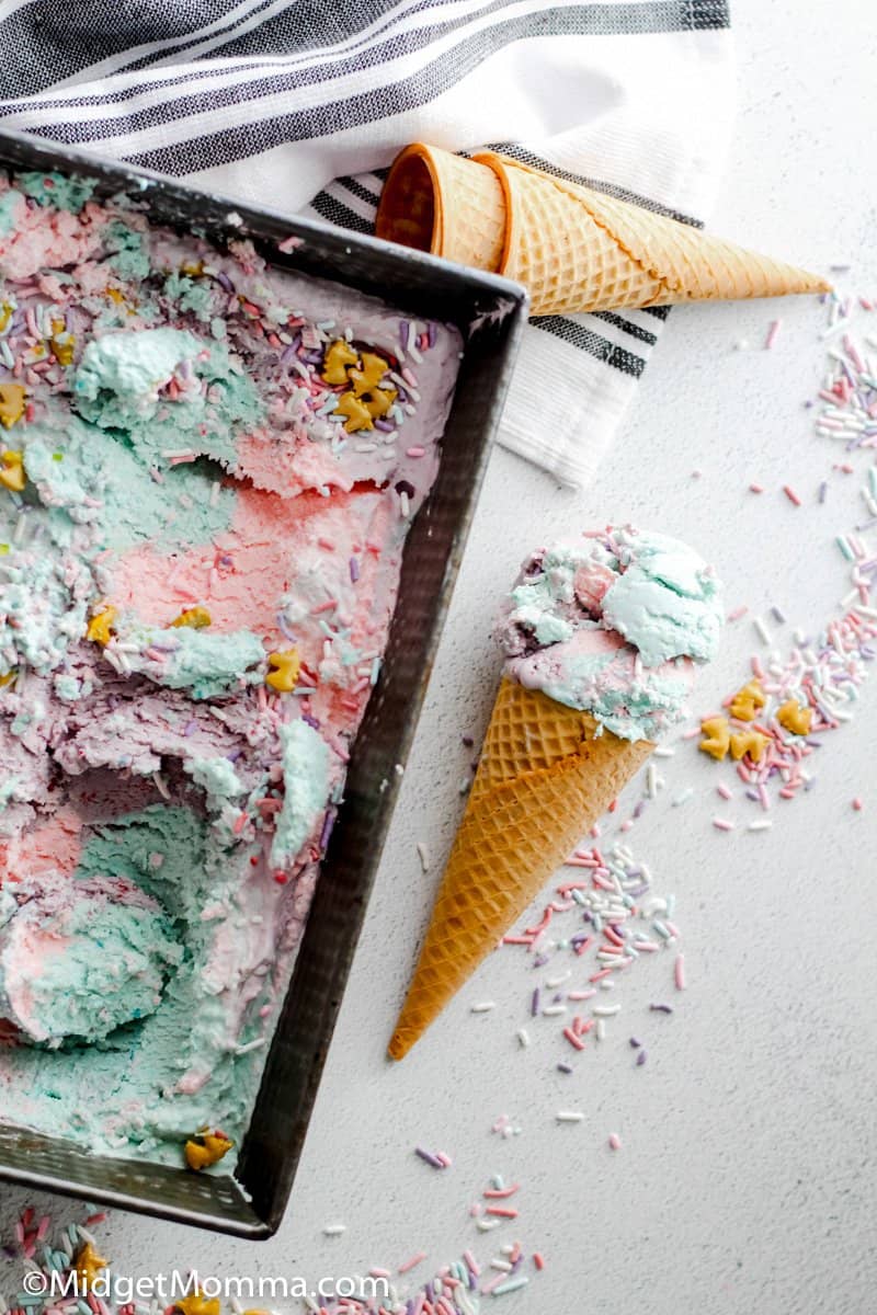 Unicorn No Churn Ice Cream