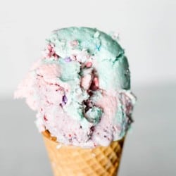 Unicorn Ice cream in an ice cream cone