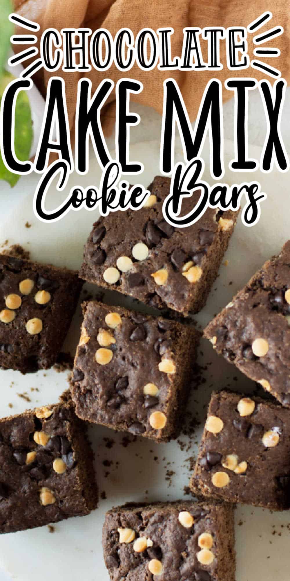 Chocolate cake mix cookie bars midgetmomma