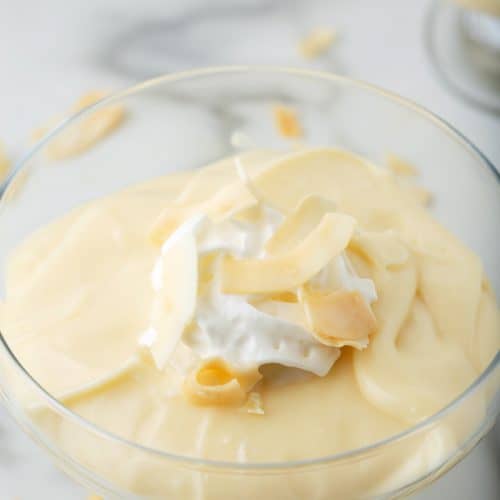 Homemade Coconut Pudding Recipe • MidgetMomma