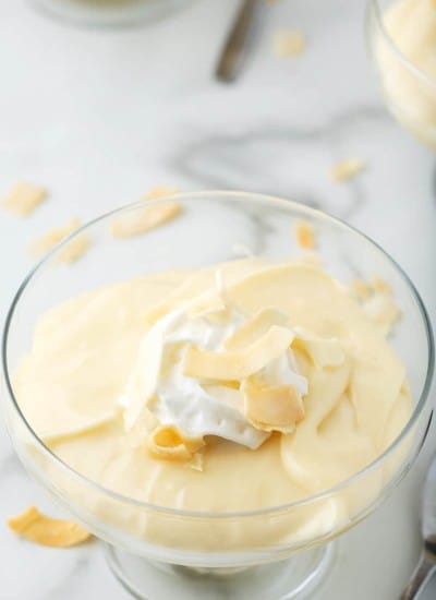 homemade coconut pudding