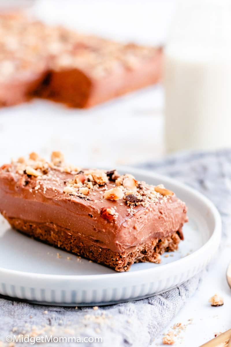 no bake chocolate cheesecake bars recipe