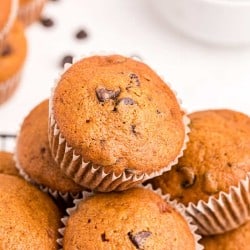 pumpkin chocolate chip muffins