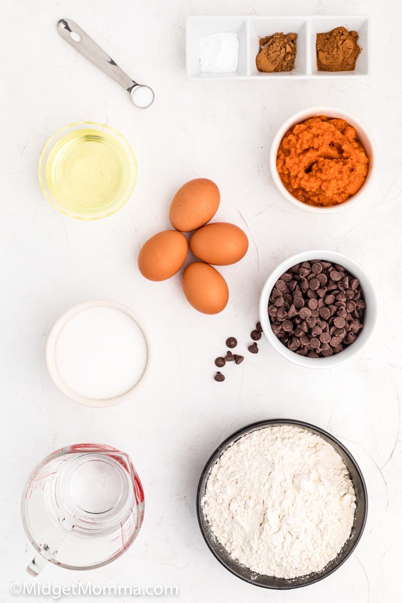 pumpkin chocolate chip muffins ingredients