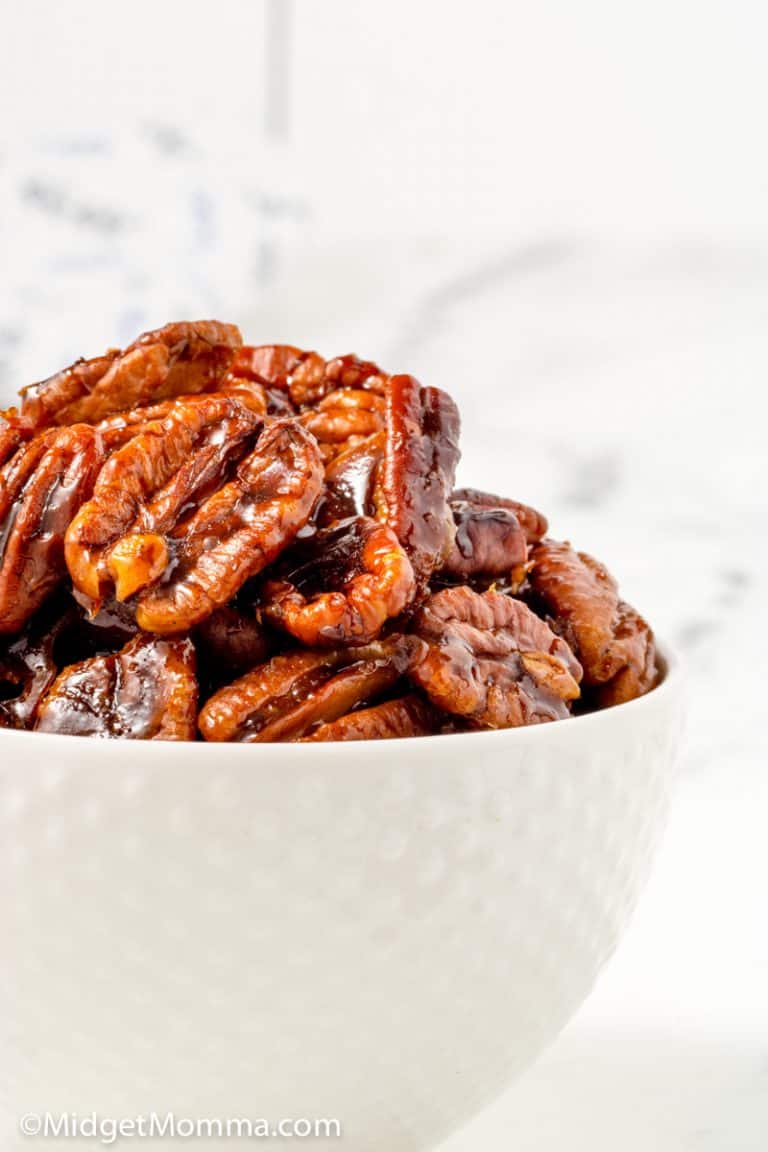 Brown Sugar Candied Pecans • MidgetMomma