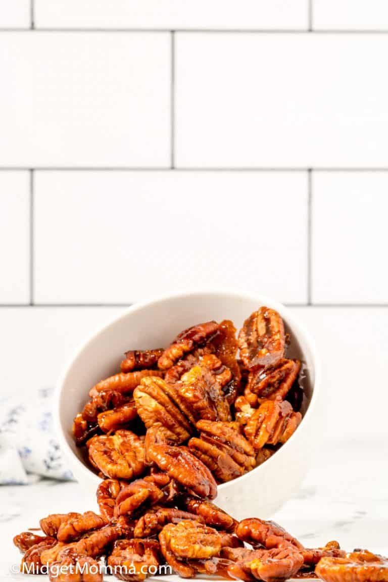 Brown Sugar Candied Pecans • MidgetMomma