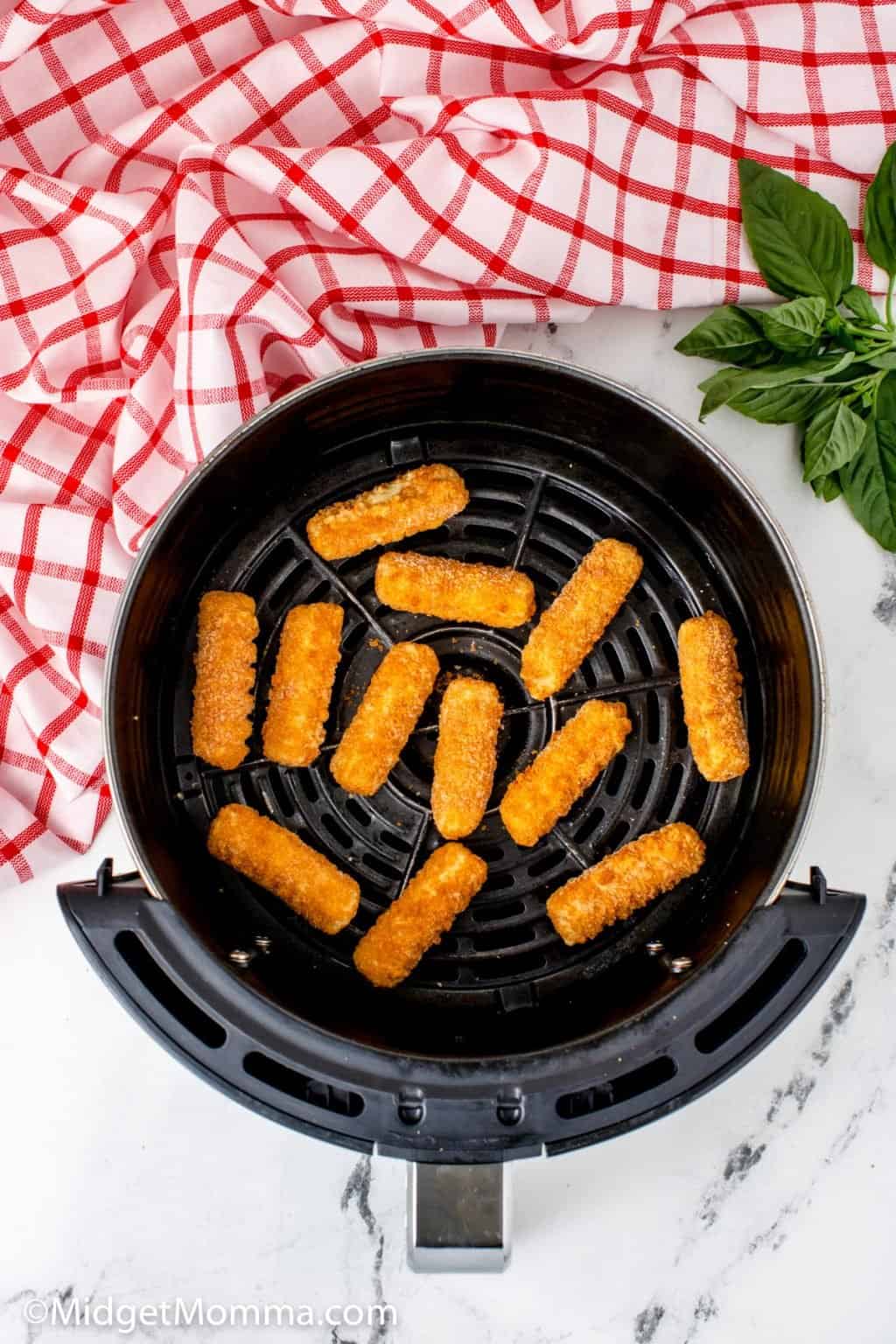 Air Fryer Frozen Mozzarella Sticks MidgetMomma air-fryer-frozen-mozzarella-sticks-midgetmomma