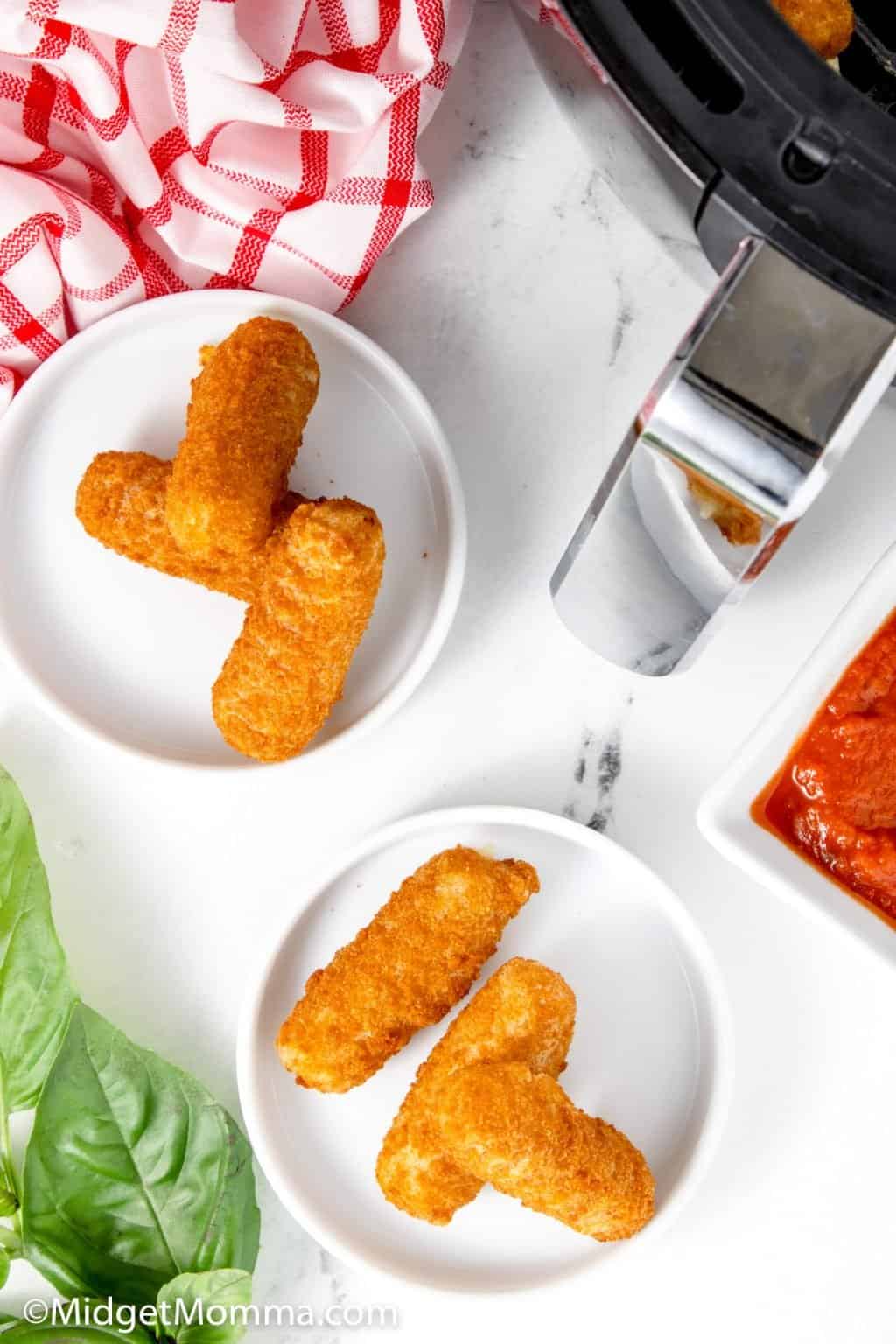 Air Fryer Frozen Mozzarella Sticks • MidgetMomma