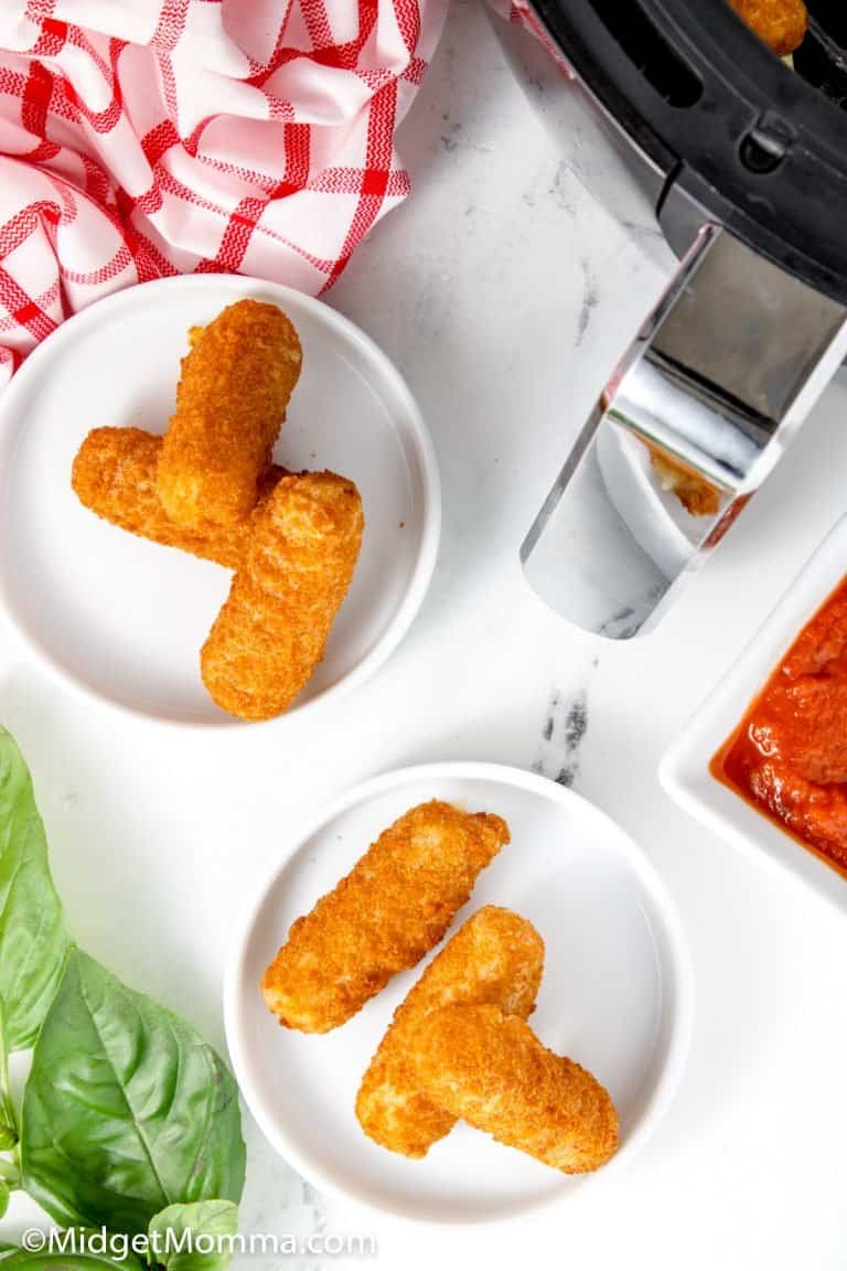 Air Fryer Frozen Mozzarella Sticks • MidgetMomma