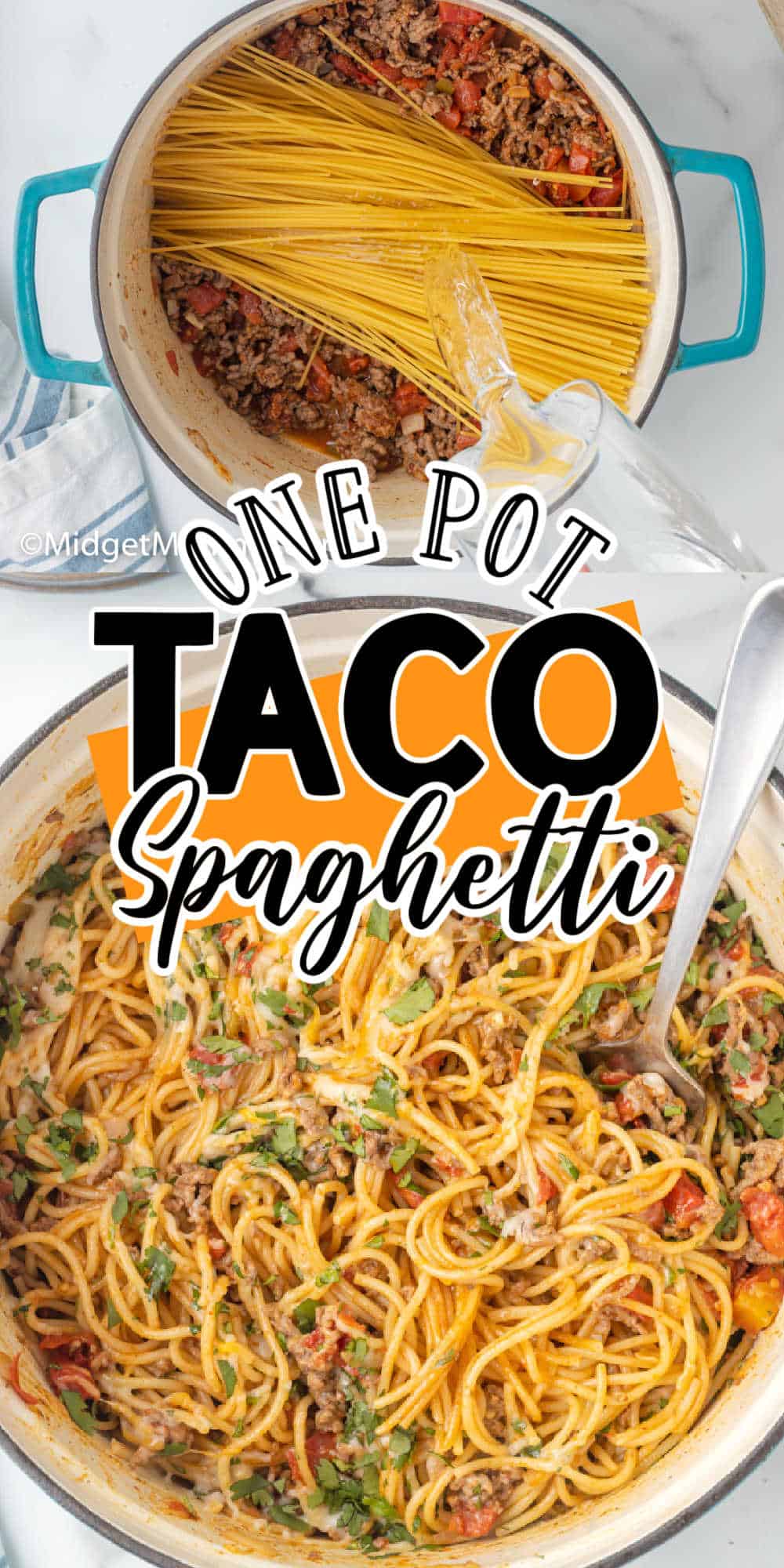 One-Pot Taco Spaghetti • MidgetMomma