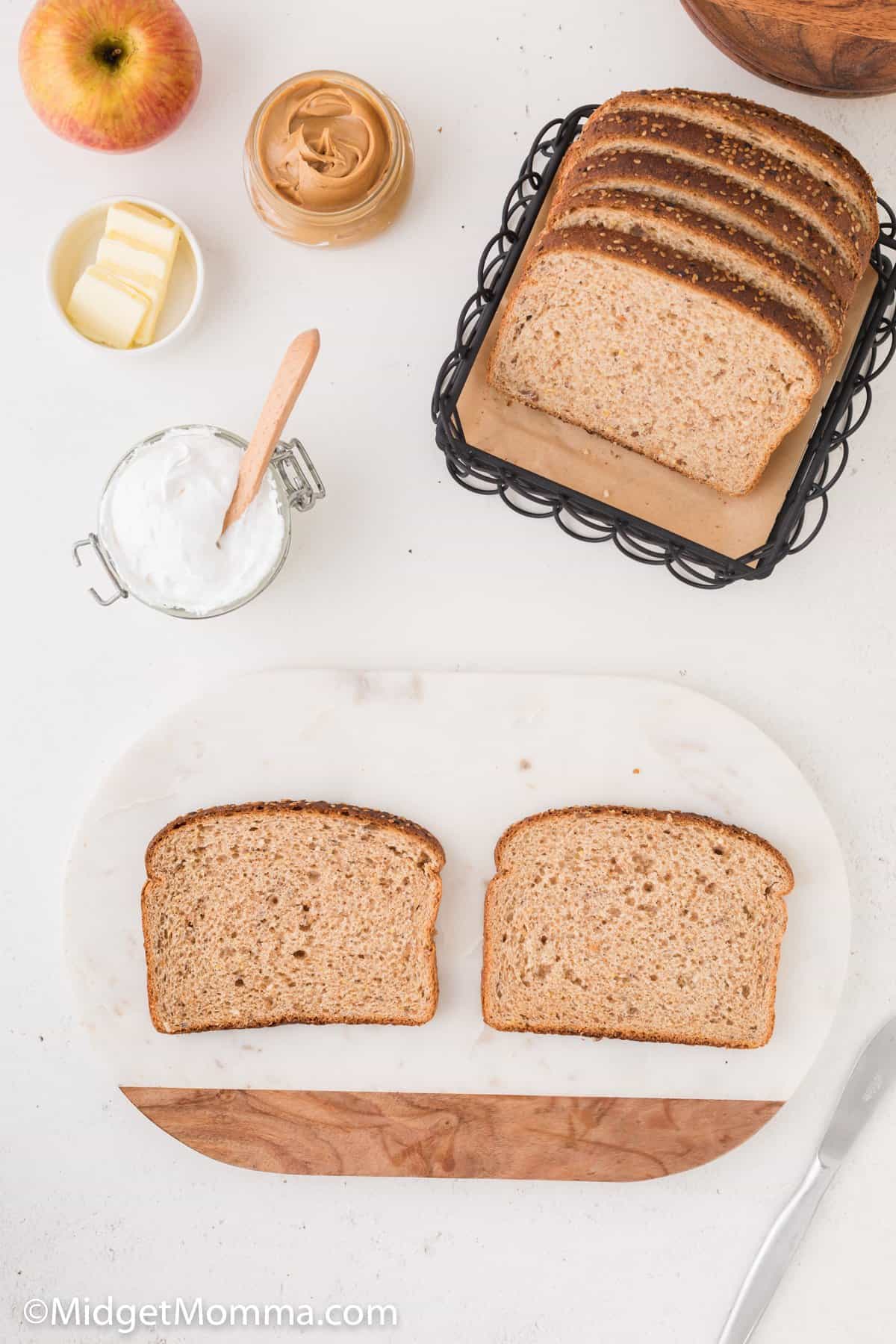 Grilled fluff sandwich ingredients