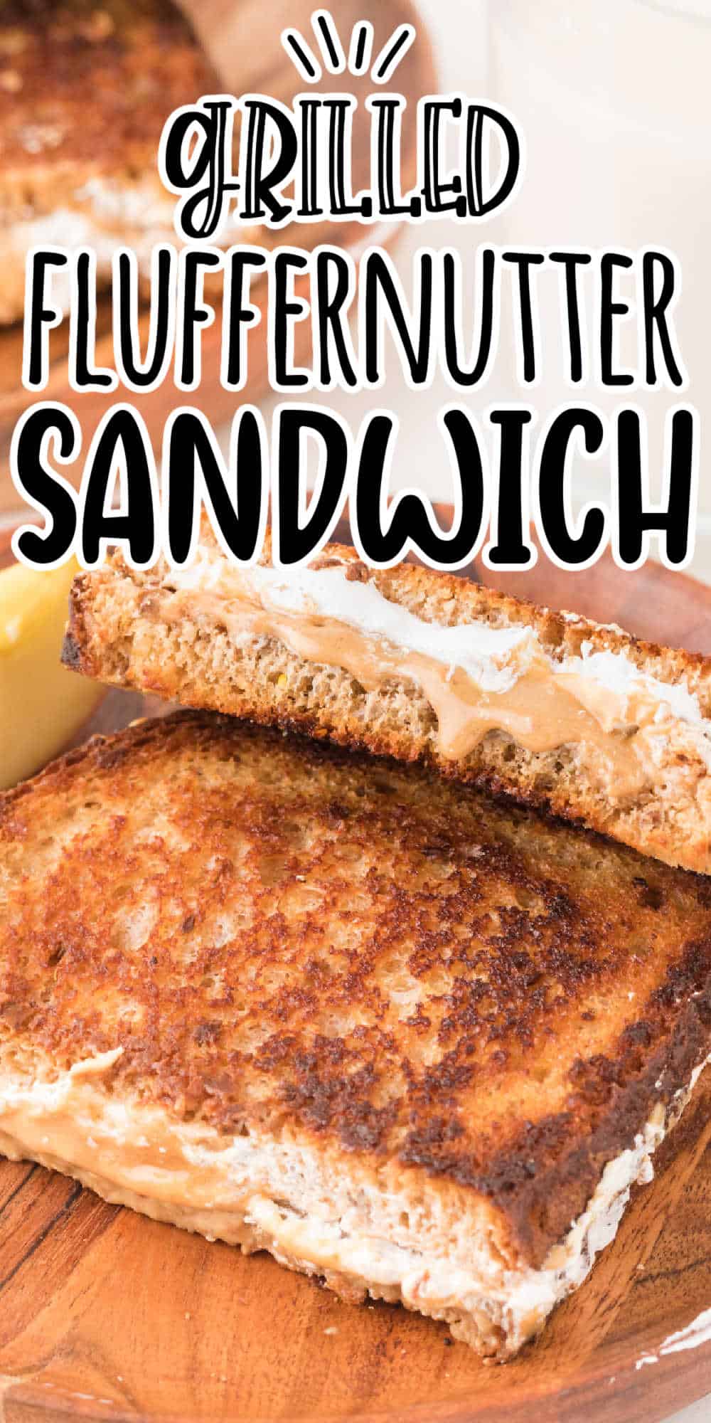 Grilled Peanut Butter and Marshmallow Fluff Sandwich • MidgetMomma