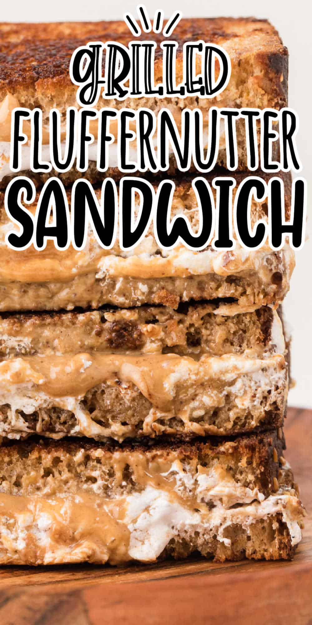 Grilled Peanut Butter and Marshmallow Fluff Sandwich • MidgetMomma