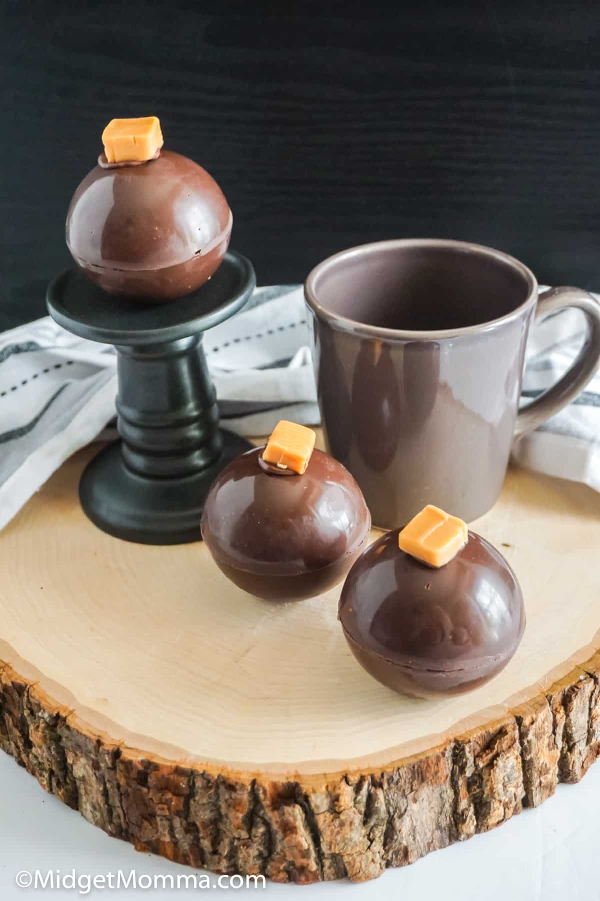 Caramel Hot Chocolate Bombs