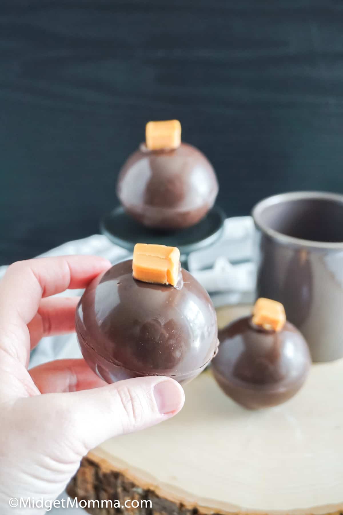 Caramel Hot Chocolate Bombs