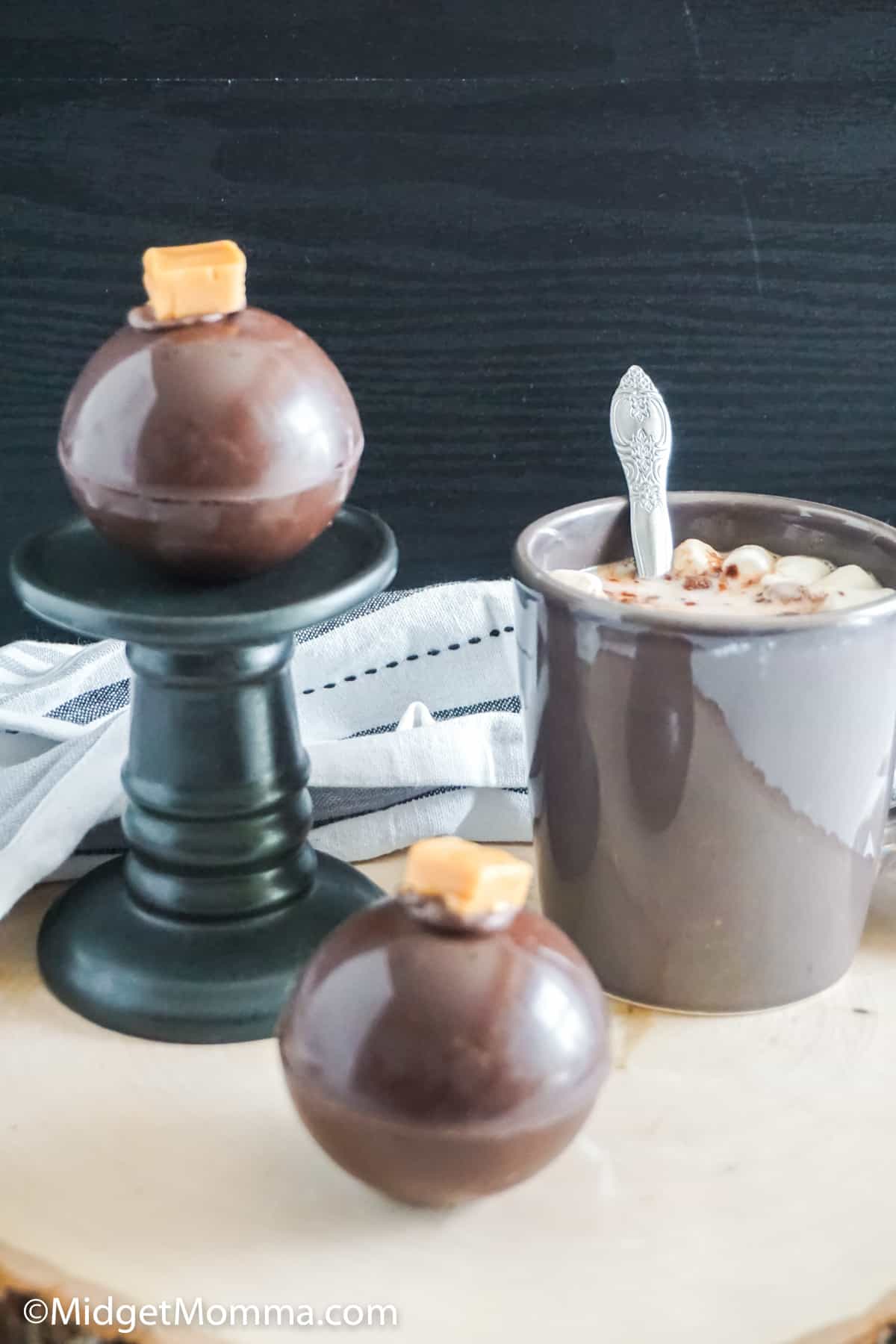 Caramel Hot Chocolate Bombs