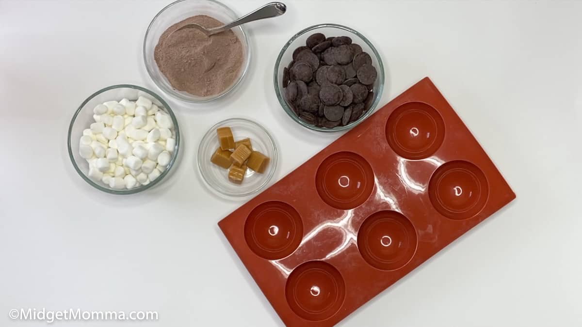 Caramel Hot Chocolate Bombs ingredients 