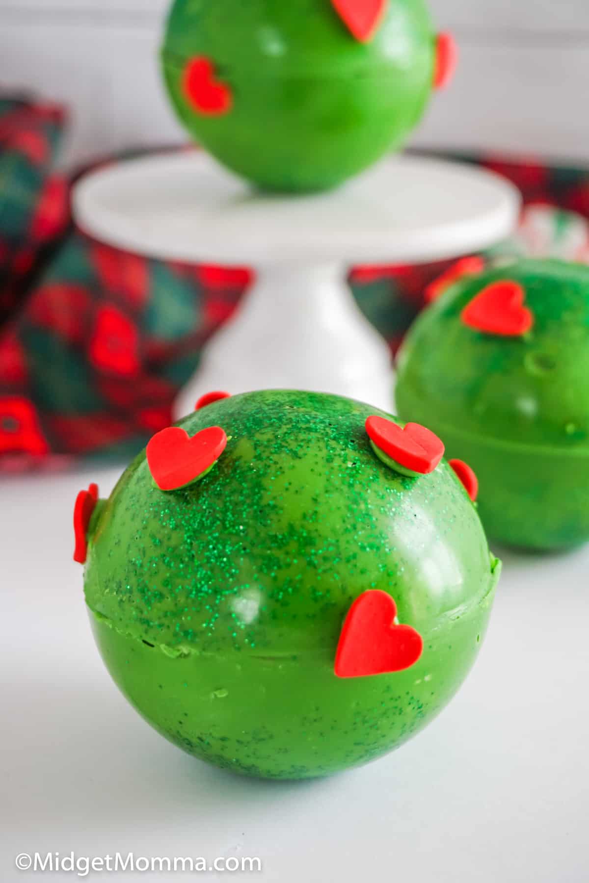 Grinch hot chocolate bombs