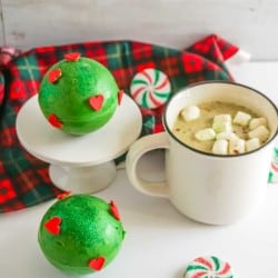 Grinch hot chocolate bombs