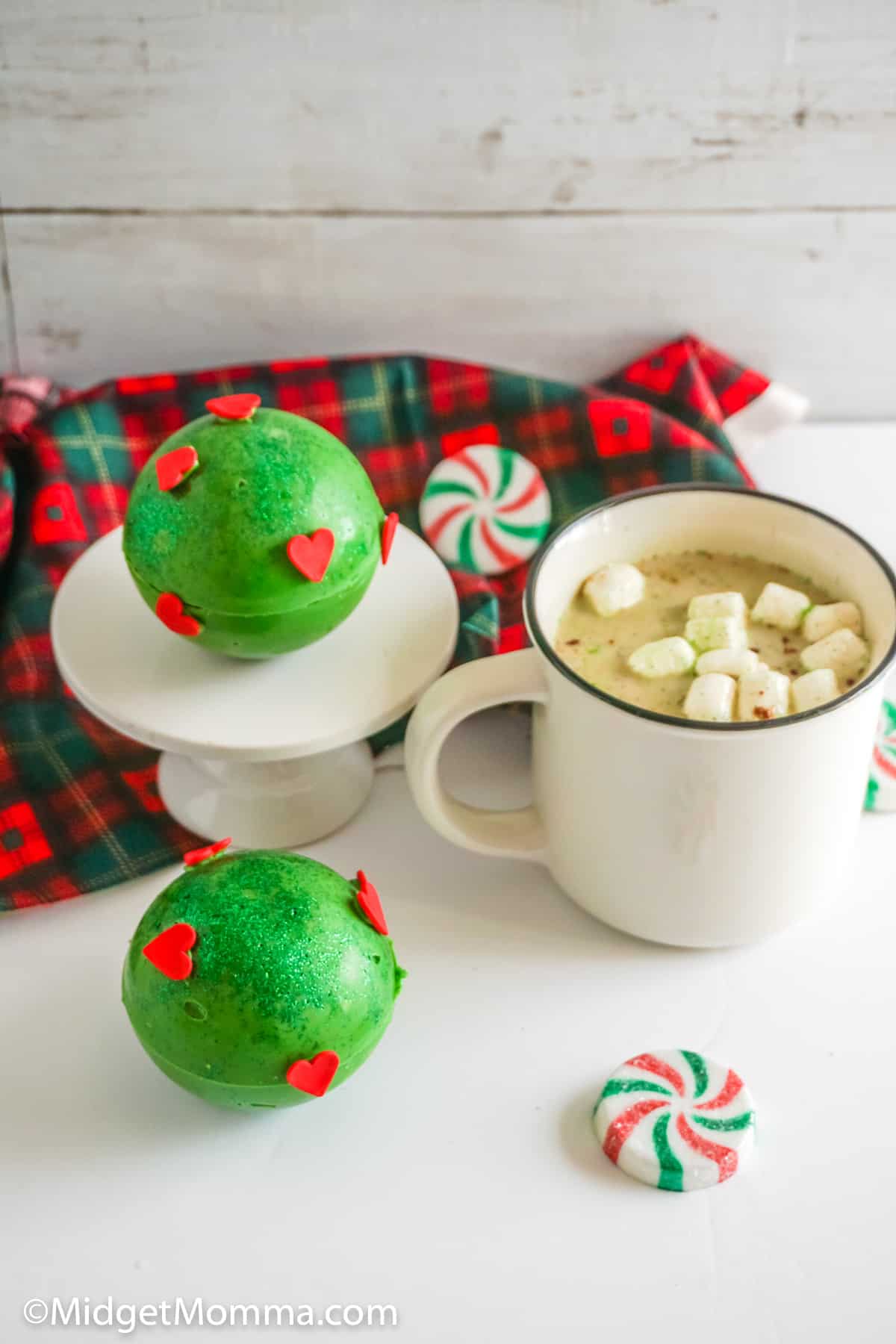 Grinch hot chocolate bombs