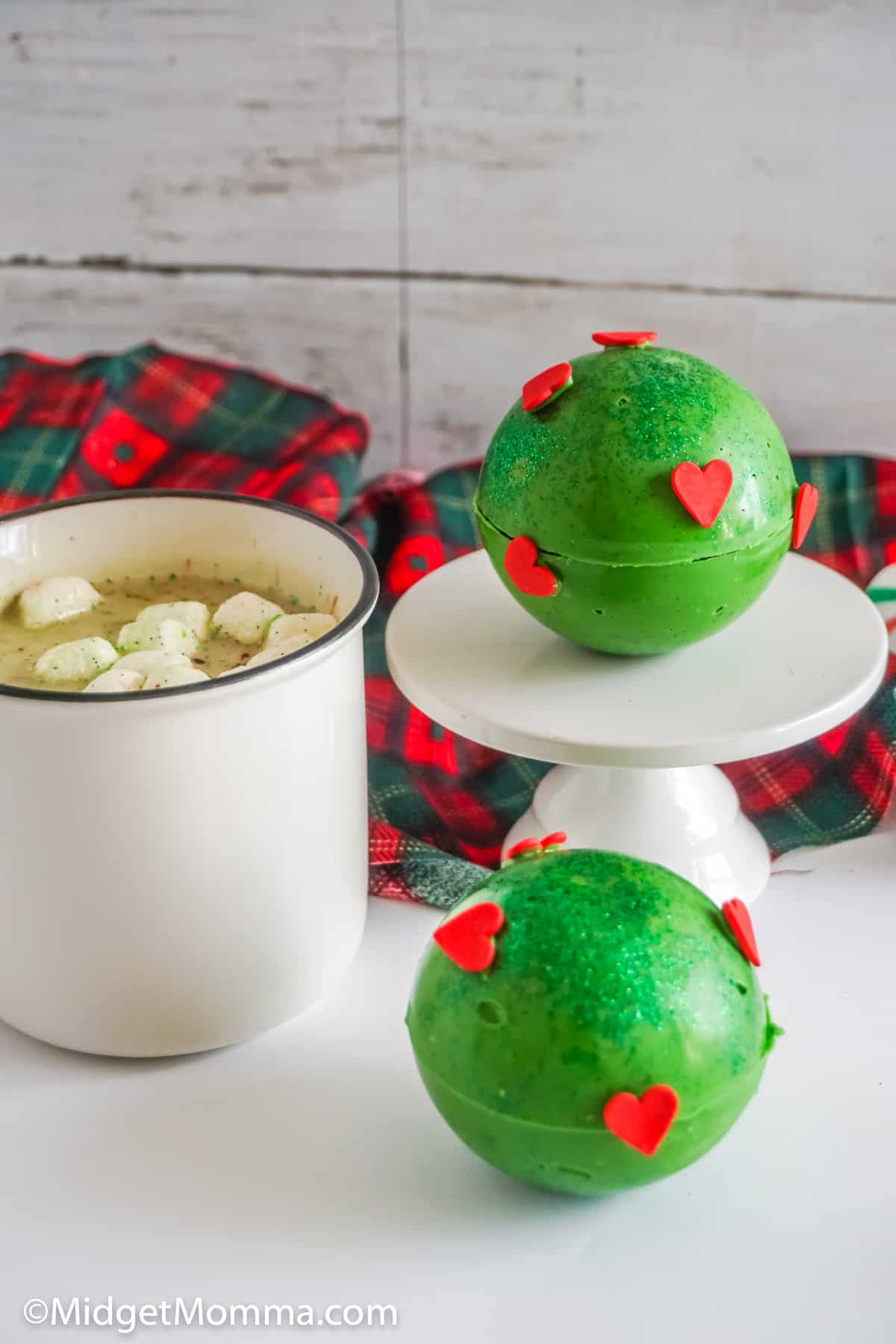 Grinch hot chocolate bombs