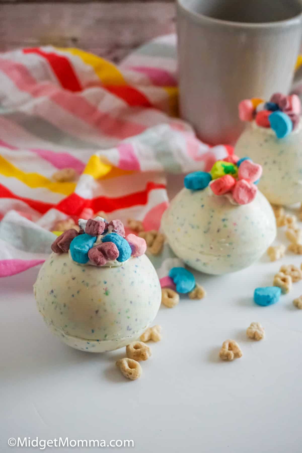 Lucky charms hot chocolate bombs