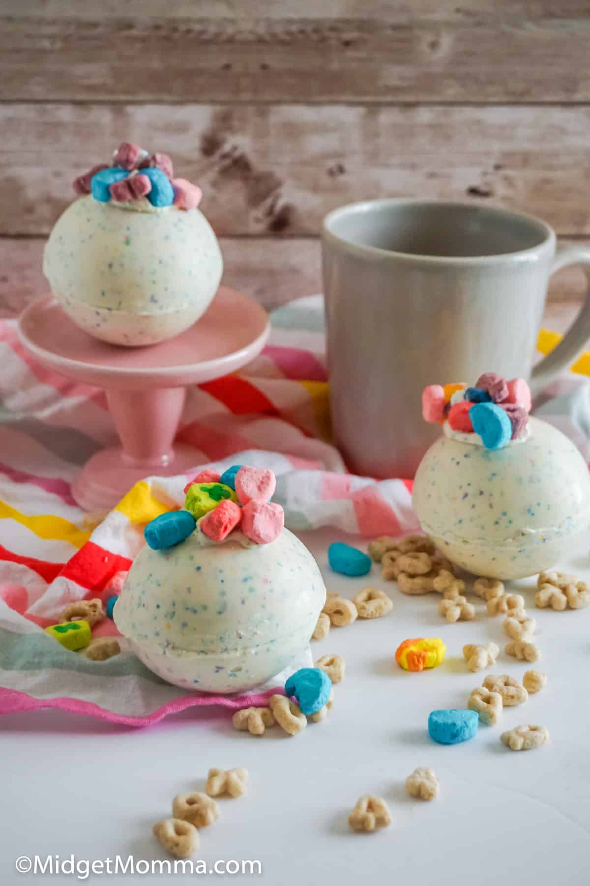 Lucky charms hot chocolate bombs