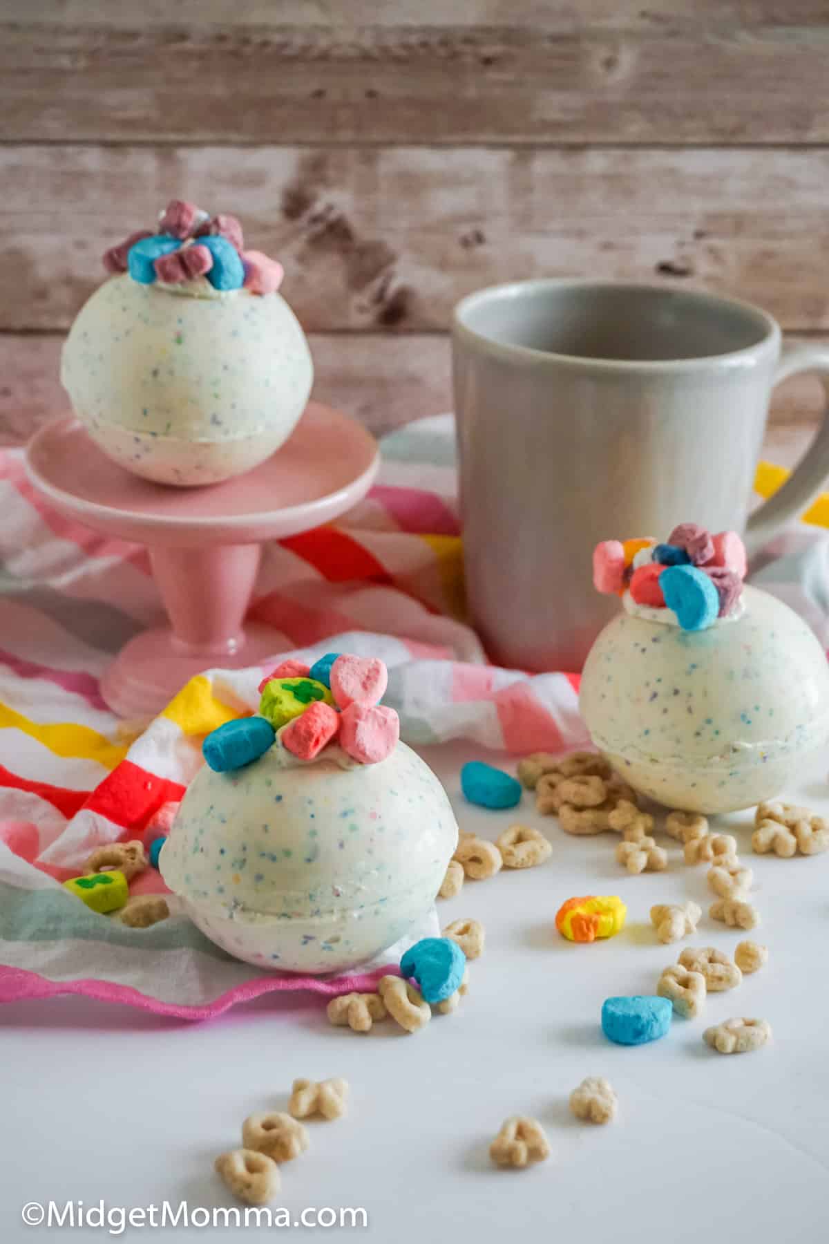 Lucky charms hot chocolate bombs