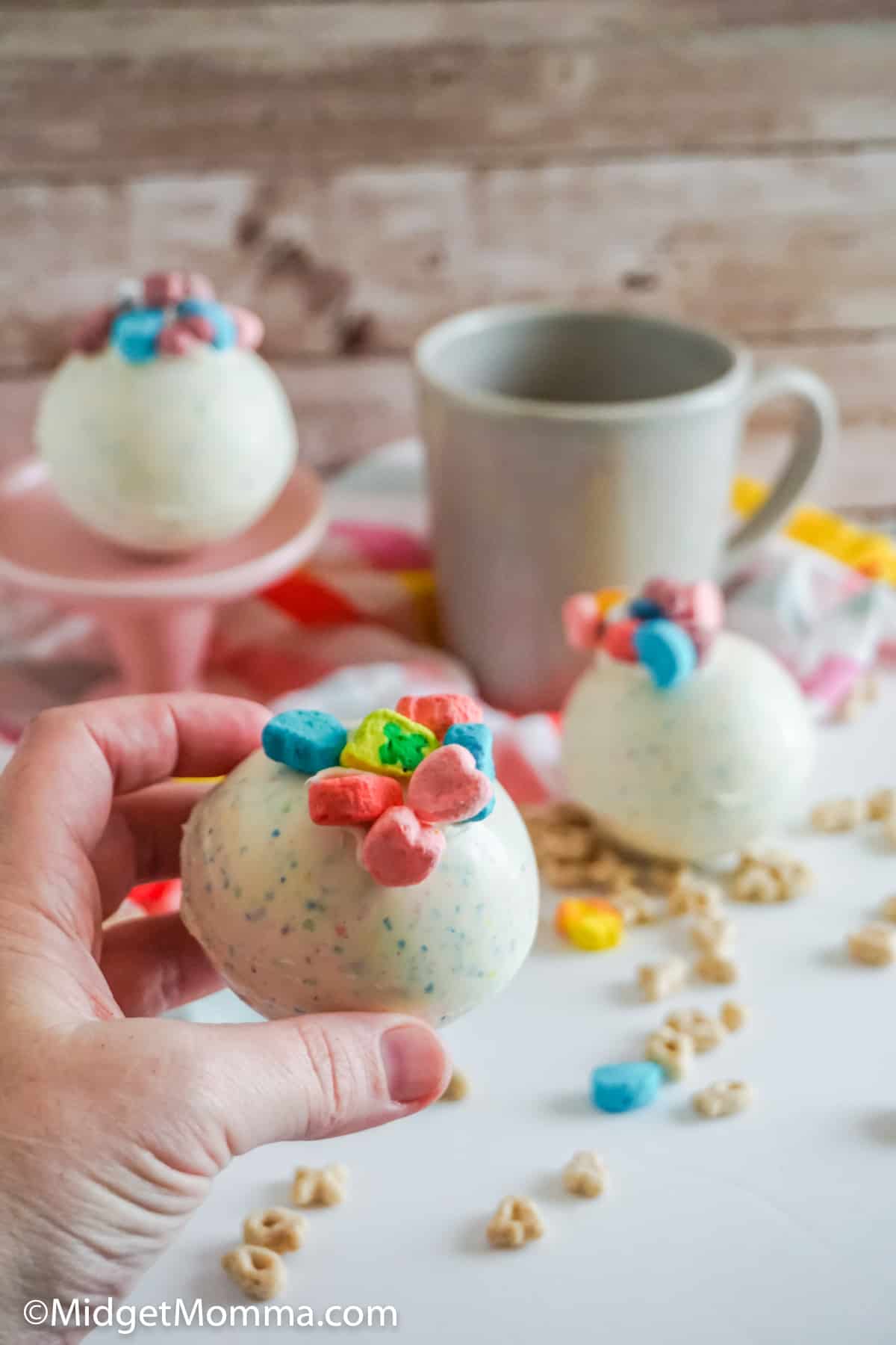 Lucky charms hot chocolate bombs