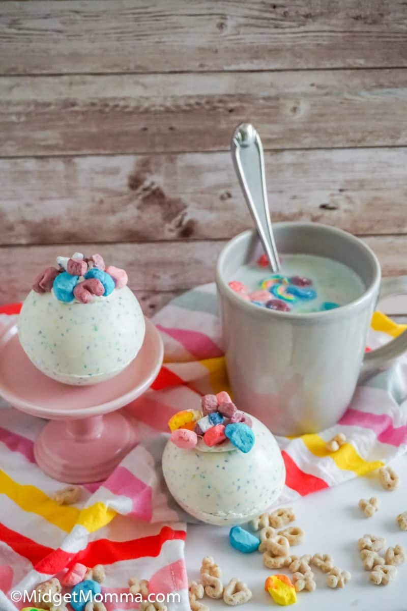 Lucky charms hot chocolate bombs