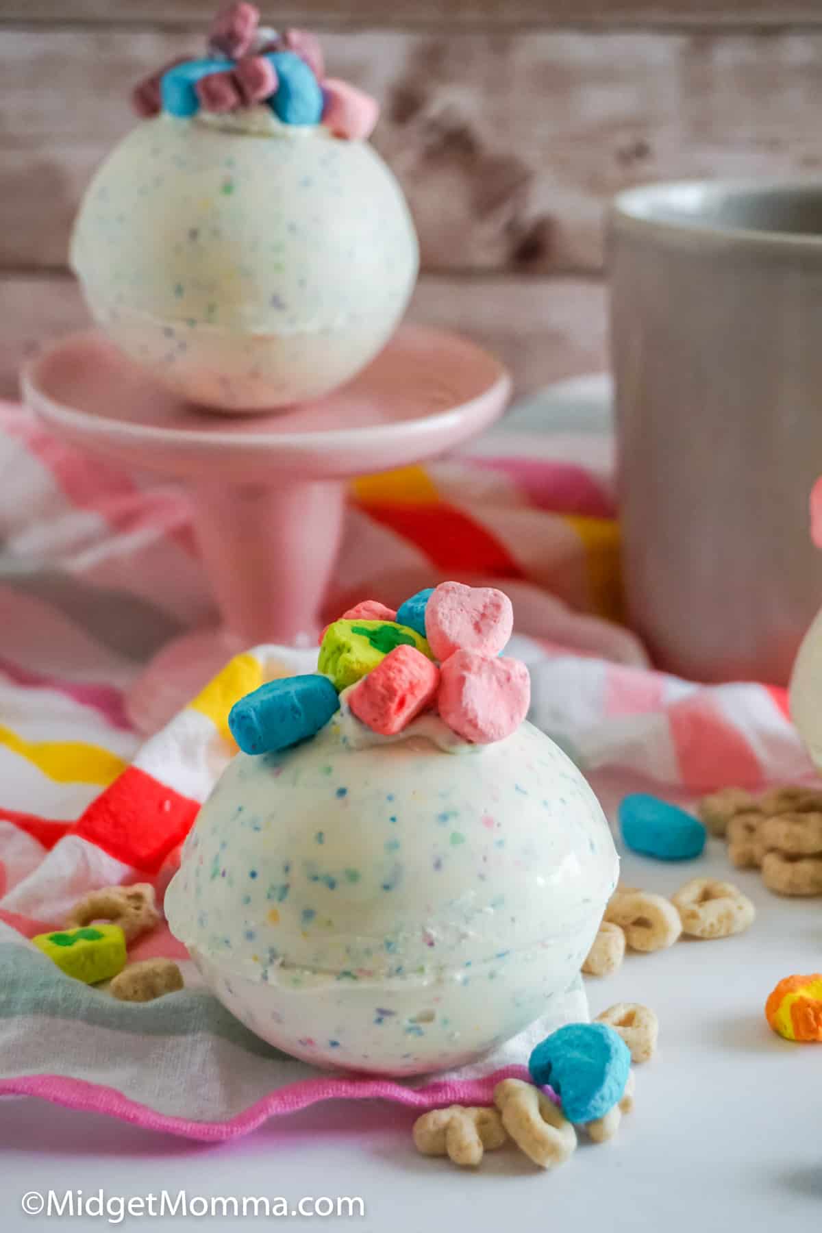 Lucky charms hot chocolate bombs