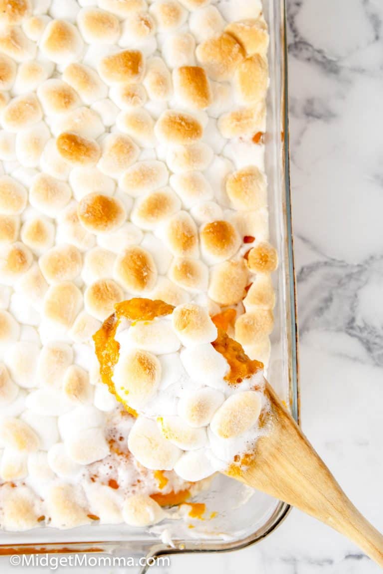 Sweet Potato Casserole with Marshmallows • MidgetMomma