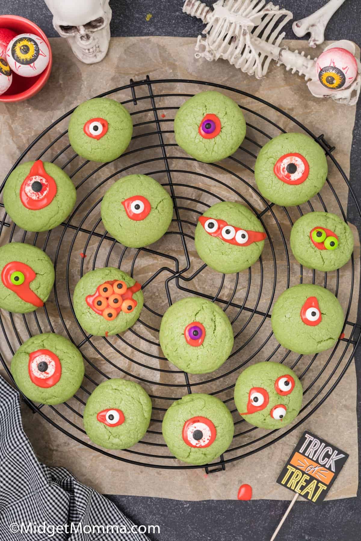 Monster Eye Ball Halloween Sugar Cookies