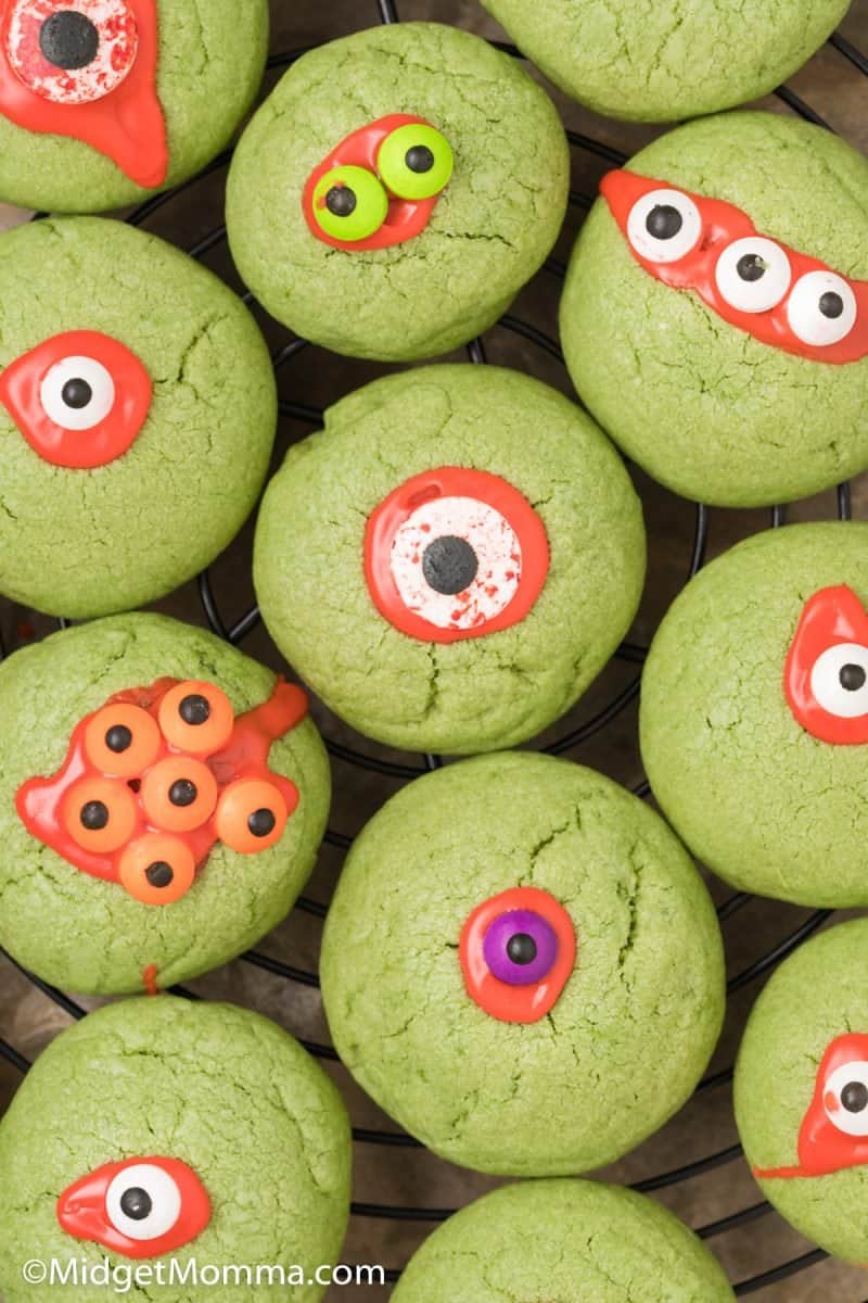 Monster Eye Ball Halloween Sugar Cookies