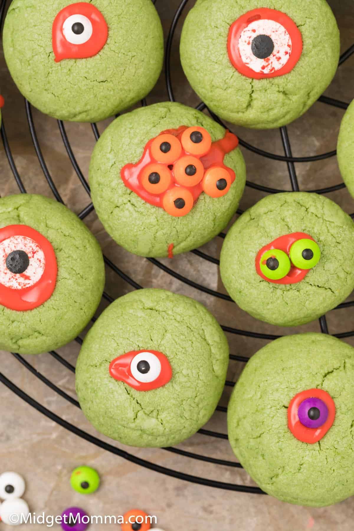 Monster Eye Ball Halloween Sugar Cookies