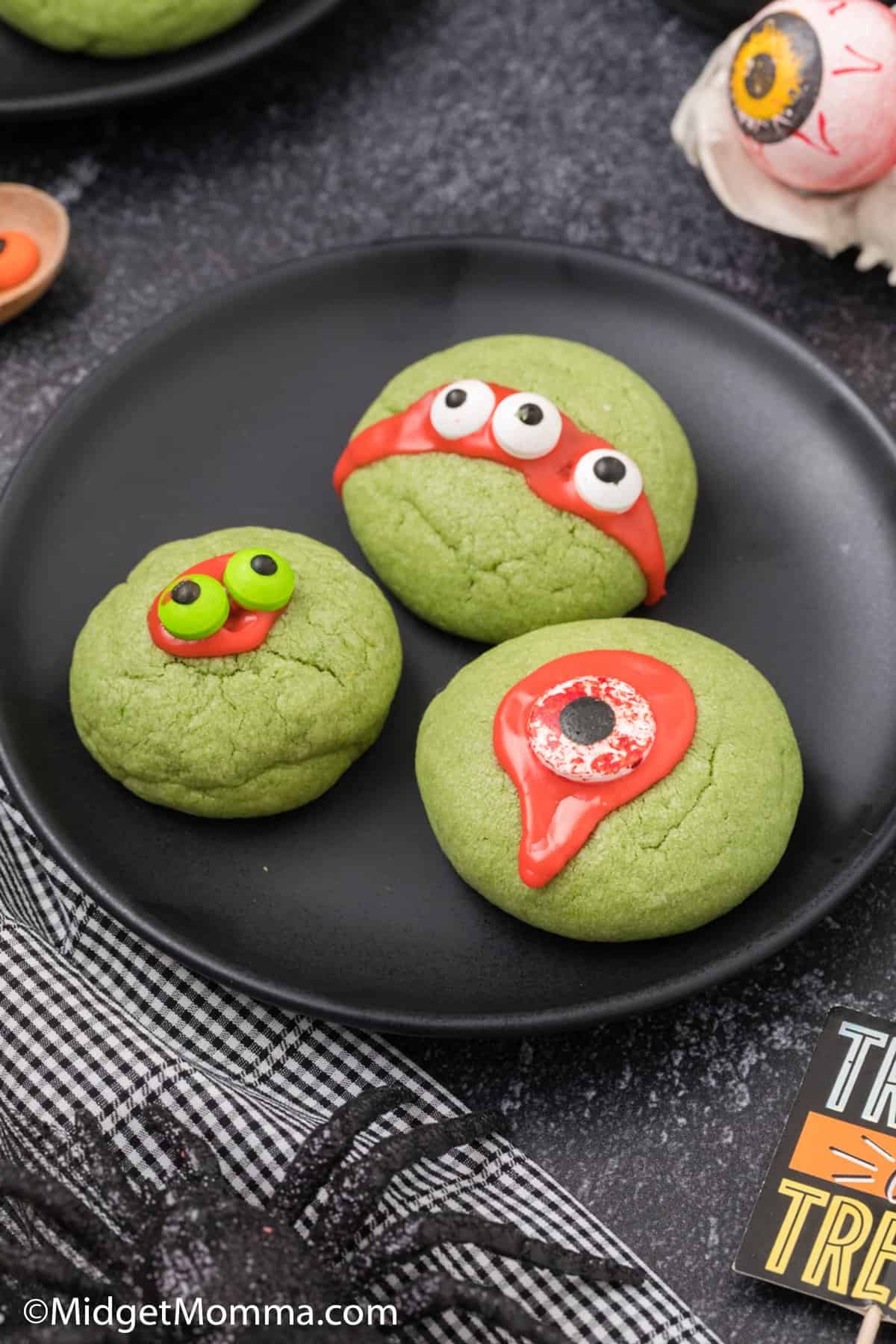 Monster Eye Ball Halloween Sugar Cookies